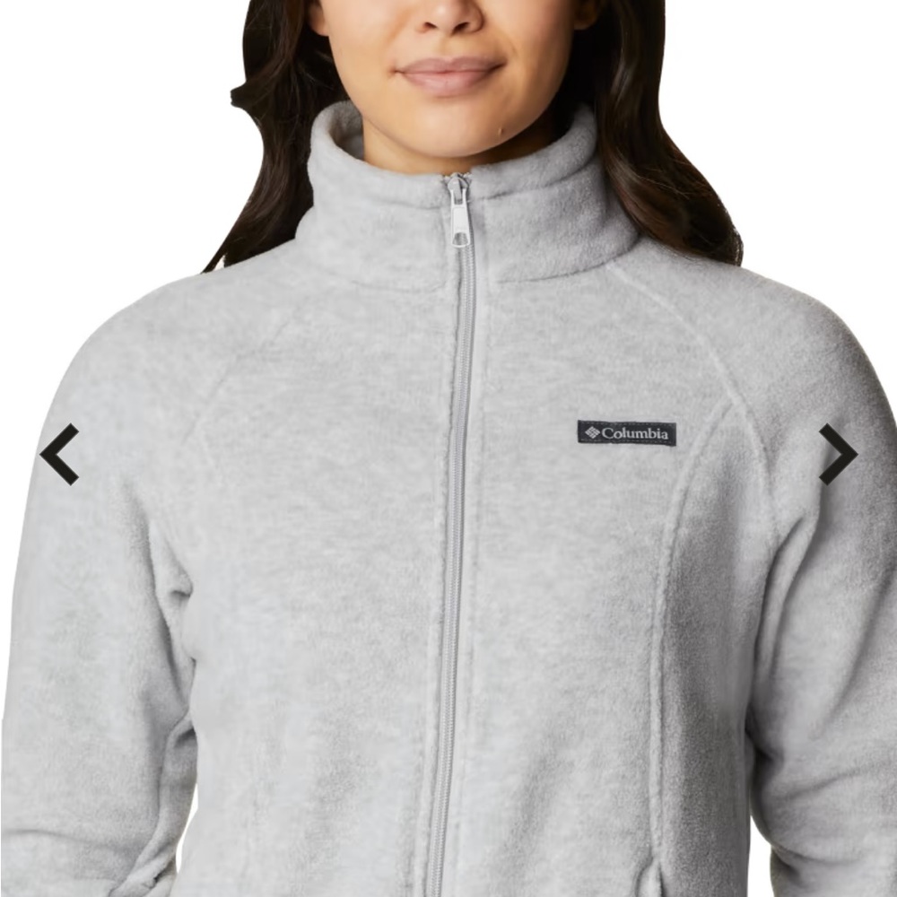 Columbia Light Grey Zip Up MEDIUM